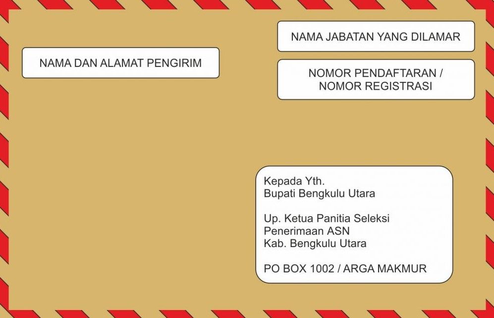 contoh amplop berkas CPNS
