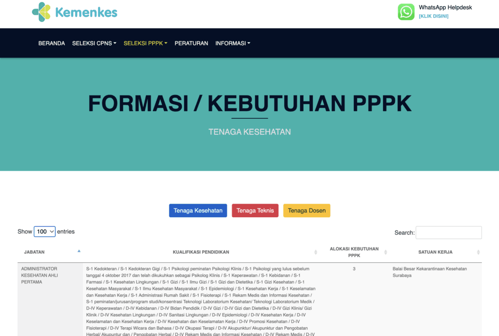 pppk kemenkes