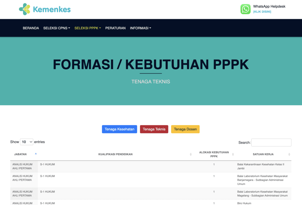 pppk kemenkes