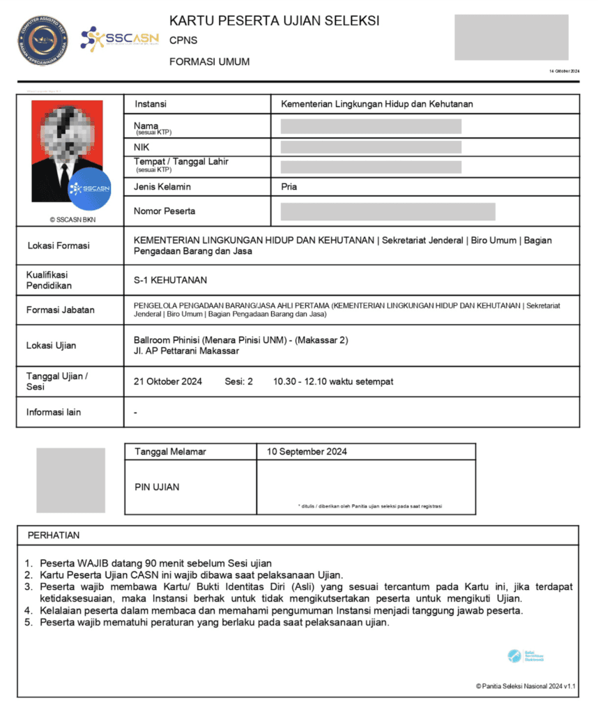 dokumen cpns