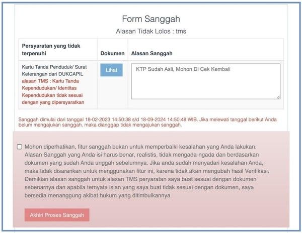 cara sanggah pppk teknis