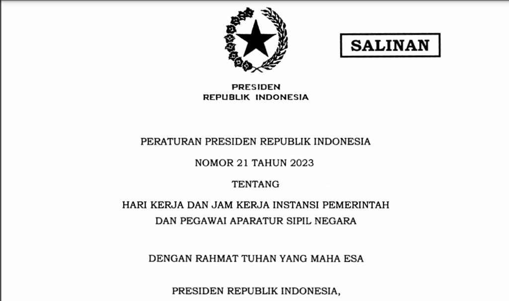 jam kerja asn