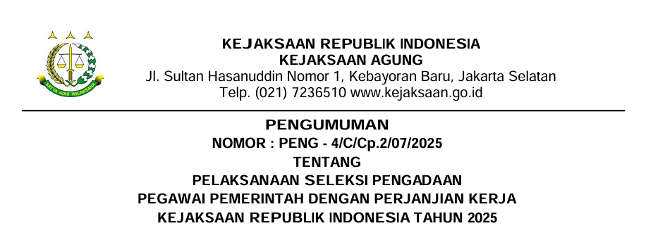 formasi pppk kejaksaan