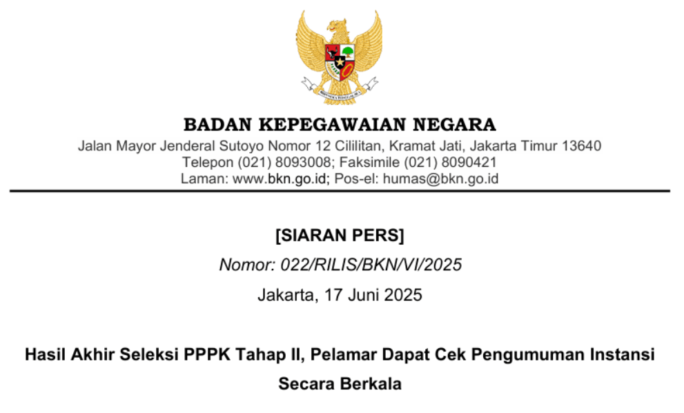 lulus pppk tahap 2