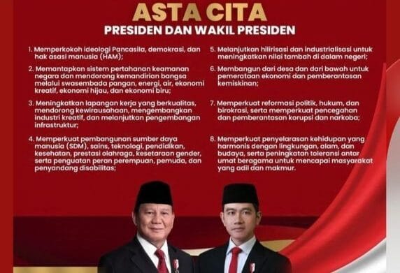 8 asta cita prabowo gibran