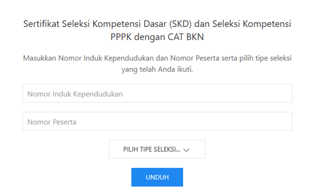 sertifikat skd kedinasan