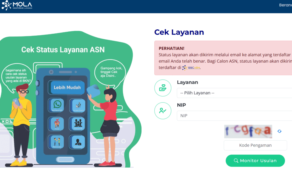 cara cek nip pppk sudah keluar atau belum