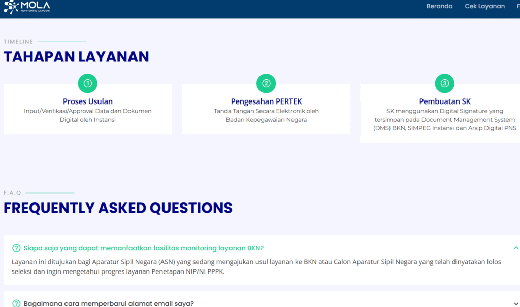 cara cek nip pppk paruh waktu