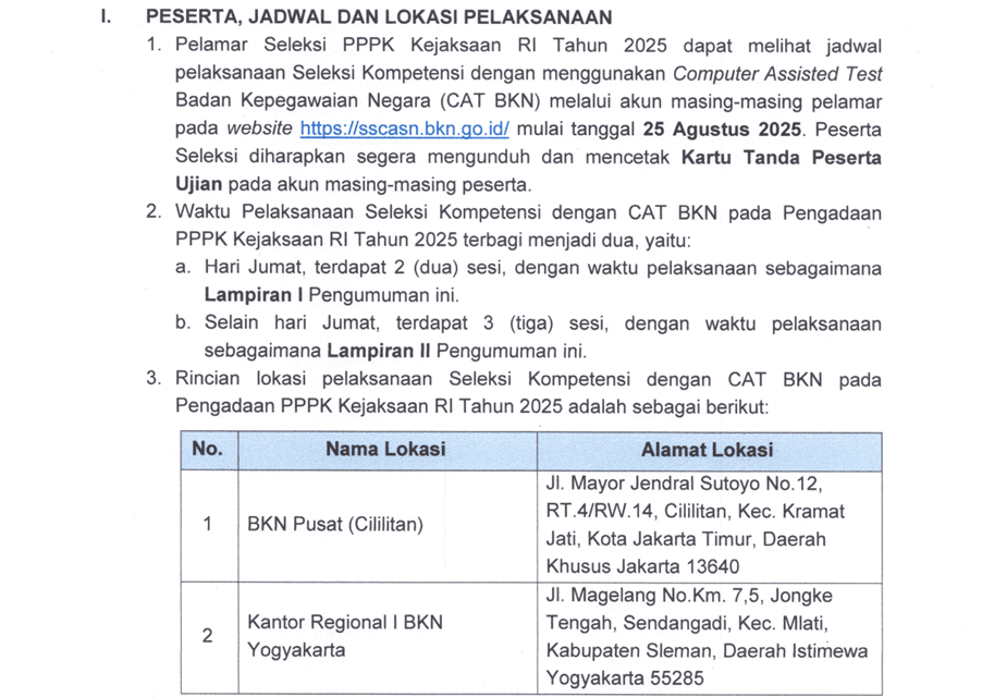 jadwal skt pppk kejaksaan