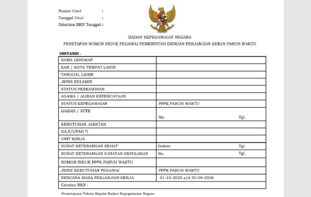 penetapan ni pppk
